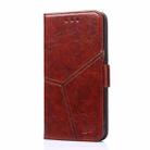 For Realme GT Neo5 SE Geometric Stitching Leather Phone Case(Dark Brown) - 2