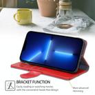For Xiaomi Redmi A3 4G Geometric Stitching Leather Phone Case(Red) - 3