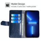 For Xiaomi Redmi A3 4G Geometric Stitching Leather Phone Case(Blue) - 2