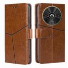 For Xiaomi Redmi A3 4G Geometric Stitching Leather Phone Case(Light Brown) - 1