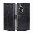 For Huawei nova 11 Pro 4G / 11 Ultra 4G Geometric Stitching Leather Phone Case(Black) - 1