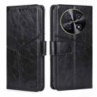 For Huawei nova 12i 4G Geometric Stitching Leather Phone Case(Black) - 1