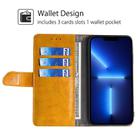 For Huawei Pura 70 5G Geometric Stitching Leather Phone Case(Yellow) - 2