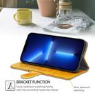 For Huawei Pura 70 5G Geometric Stitching Leather Phone Case(Yellow) - 3