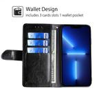 For Huawei Pura 70 Ultra 5G Geometric Stitching Leather Phone Case(Black) - 2