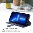 For Huawei Pura 70 Ultra 5G Geometric Stitching Leather Phone Case(Blue) - 3