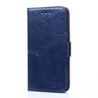 For Kyocera Digno SX3-KYG02 Geometric Stitching Leather Phone Case(Blue) - 2