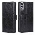 For OnePlus Ace 3V 5G Geometric Stitching Leather Phone Case(Black) - 1