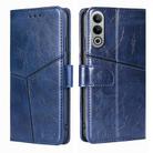 For OnePlus Nord CE4 Geometric Stitching Leather Phone Case(Blue) - 1