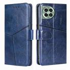 For OnePlus Ace 3 Pro 5G Geometric Stitching Leather Phone Case(Blue) - 1