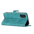For Motorola Moto G22 Line Pattern Skin Feel Leather Phone Case(Light Blue) - 3