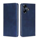 For Infinix Hot 30 4G Cow Texture Magnetic Leather Phone Case(Blue) - 1