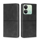 For Infinix Smart 7 HD Cow Texture Magnetic Leather Phone Case(Black) - 1