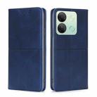 For Infinix Smart 7 HD Cow Texture Magnetic Leather Phone Case(Blue) - 1