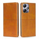 For Infinix Hot 30 Play 4G Cow Texture Magnetic Leather Phone Case(Light Brown) - 1