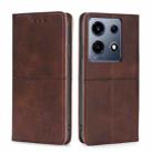 For Infinix Note 30 VIP 5G Cow Texture Magnetic Leather Phone Case(Dark Brown) - 1