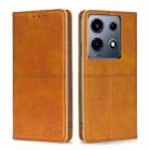 For Infinix Note 30 VIP 5G Cow Texture Magnetic Leather Phone Case(Light Brown) - 1