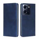 For Infinix Note 30 5G Cow Texture Magnetic Leather Phone Case(Blue) - 1