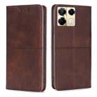 For Infinix Note 40 Pro 5G Cow Texture Magnetic Leather Phone Case(Dark Brown) - 1