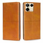 For Infinix Note 40 Pro 5G Cow Texture Magnetic Leather Phone Case(Light Brown) - 1