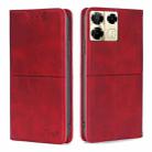 For Infinix Note 40 Pro 5G Cow Texture Magnetic Leather Phone Case(Red) - 1