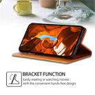 For Infinix Note 40 5G Cow Texture Magnetic Leather Phone Case(Light Brown) - 3