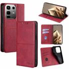 For Infinix Note 50 4G Cow Texture Magnetic Leather Phone Case(Red) - 1