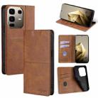 For Infinix Note 50 Pro+ 5G Cow Texture Magnetic Leather Phone Case(Light Brown) - 1