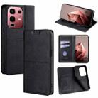 For Infinix Note 50s 5G Cow Texture Magnetic Leather Phone Case(Black) - 1