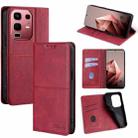 For Infinix Note 50s 5G Cow Texture Magnetic Leather Phone Case(Red) - 1