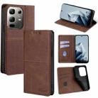 For Infinix Note 50x 5G Cow Texture Magnetic Leather Phone Case(Dark Brown) - 1