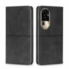 For OPPO Reno10 Pro 5G Cow Texture Magnetic Leather Phone Case(Black) - 1