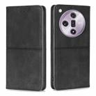 For OPPO Find X7 5G Cow Texture Magnetic Leather Phone Case(Black) - 1