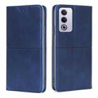 For OPPO A3 Pro 5G India Cow Texture Magnetic Leather Phone Case(Blue) - 1