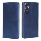 For OPPO A60 4G Global Cow Texture Magnetic Leather Phone Case(Blue) - 1