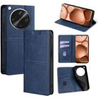For OPPO Find X8 Ultra 5G Cow Texture Magnetic Leather Phone Case(Blue) - 1