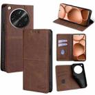 For OPPO Find X8 Ultra 5G Cow Texture Magnetic Leather Phone Case(Dark Brown) - 1