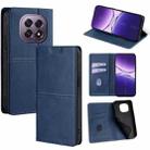 For OPPO A5 5G 2025 Global Cow Texture Magnetic Leather Phone Case(Blue) - 1