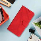 For Motorola Moto G15 Stitching Embossed Leather Phone Case(Red) - 2