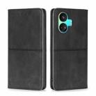 For Realme GT Neo5 SE Cow Texture Magnetic Leather Phone Case(Black) - 1