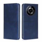 For Realme 11 5G Cow Texture Magnetic Leather Phone Case(Blue) - 1