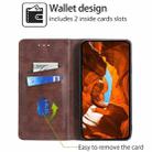 For Realme C61 4G Cow Texture Magnetic Leather Phone Case(Dark Brown) - 2