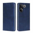 For Tecno Camon 20 Pro 5G Cow Texture Magnetic Leather Phone Case(Blue) - 1