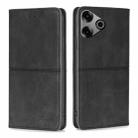 For Tecno Pova 6 Pro 5G Cow Texture Magnetic Leather Phone Case(Black) - 1