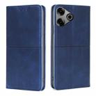 For Tecno Pova 6 Pro 5G Cow Texture Magnetic Leather Phone Case(Blue) - 1