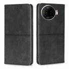 For Tecno Camon 30 Pro 5G Cow Texture Magnetic Leather Phone Case(Black) - 1