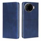 For Tecno Camon 30 Pro 5G Cow Texture Magnetic Leather Phone Case(Blue) - 1