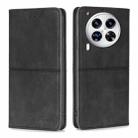 For Tecno Camon 30 Premier 5G Cow Texture Magnetic Leather Phone Case(Black) - 1