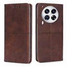 For Tecno Camon 30 Premier 5G Cow Texture Magnetic Leather Phone Case(Dark Brown) - 1