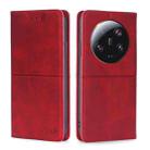 For Xiaomi 13 Ultra 5G Cow Texture Magnetic Leather Phone Case(Red) - 1